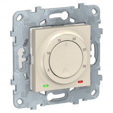 SE Unica New Беж Термостат электронный, 8А, встроенный термодатчик