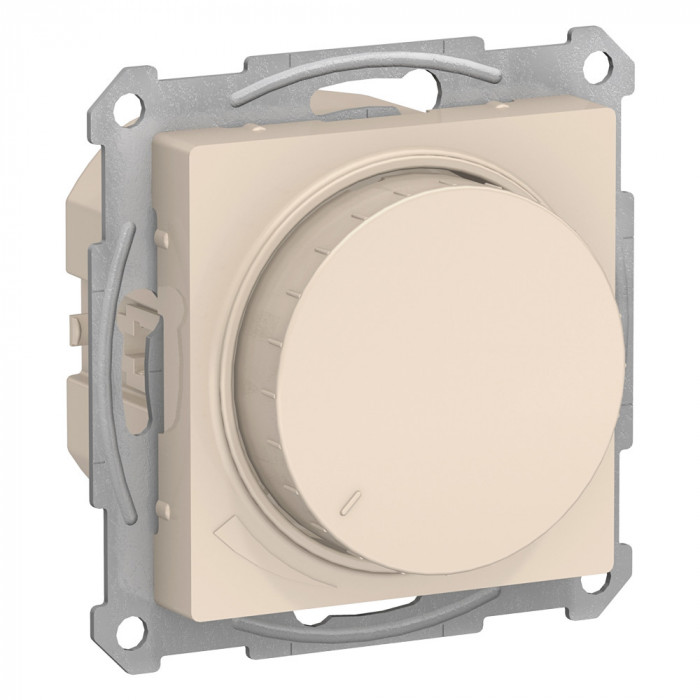 SE AtlasDesign Беж Светорегулятор (диммер) поворотно-нажимной, 630Вт, мех.