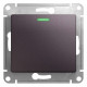 SE Glossa Сиреневый туман Переключатель 1-клавишный с подсветкой, сх.6а,10AX