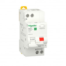 SE RESI9 Автоматический выключатель дифференциального тока (ДИФ) 1P+N С 16А 6000A 10мА тип A