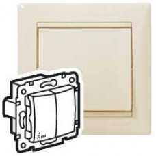 Legrand Valena Крем Переключатель 2-клавишный IP44