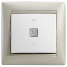 Legrand Valena Бел Выключатель двухполюсный с индикацией 16A 250В