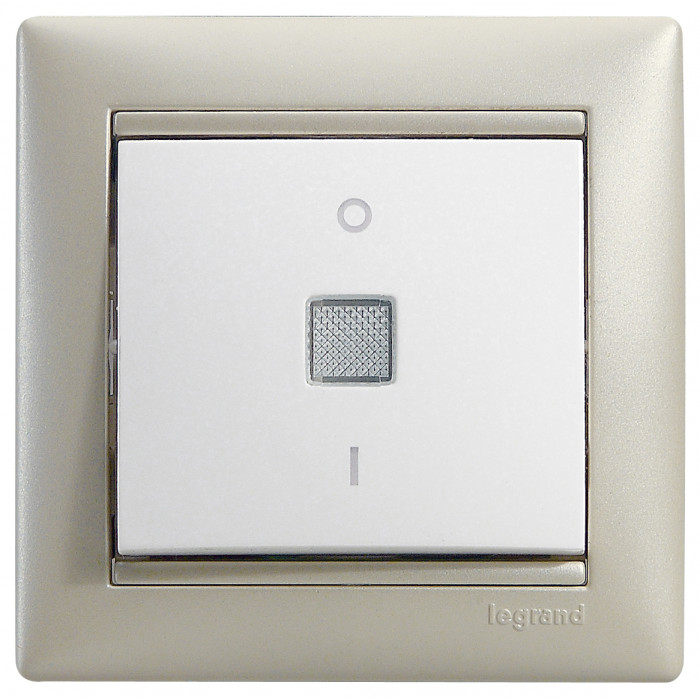 Legrand Valena Бел Выключатель двухполюсный с индикацией 16A 250В