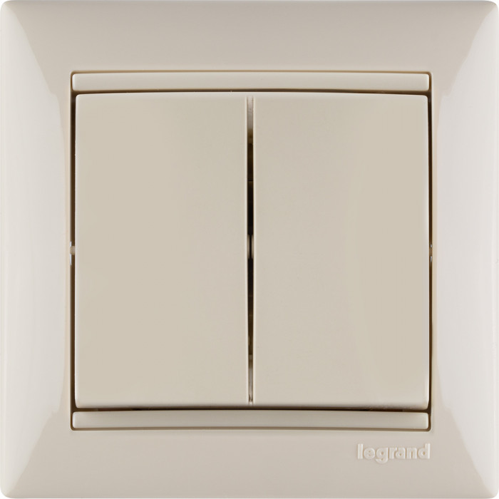 Legrand Valena Крем Выключатель 2-клавишный