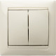 Legrand Valena Крем Выключатель 2-клавишный