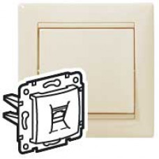 Legrand Valena Крем Розетка комп(RJ45) 1-ая 5 кат ISDN 300MHz 8конт
