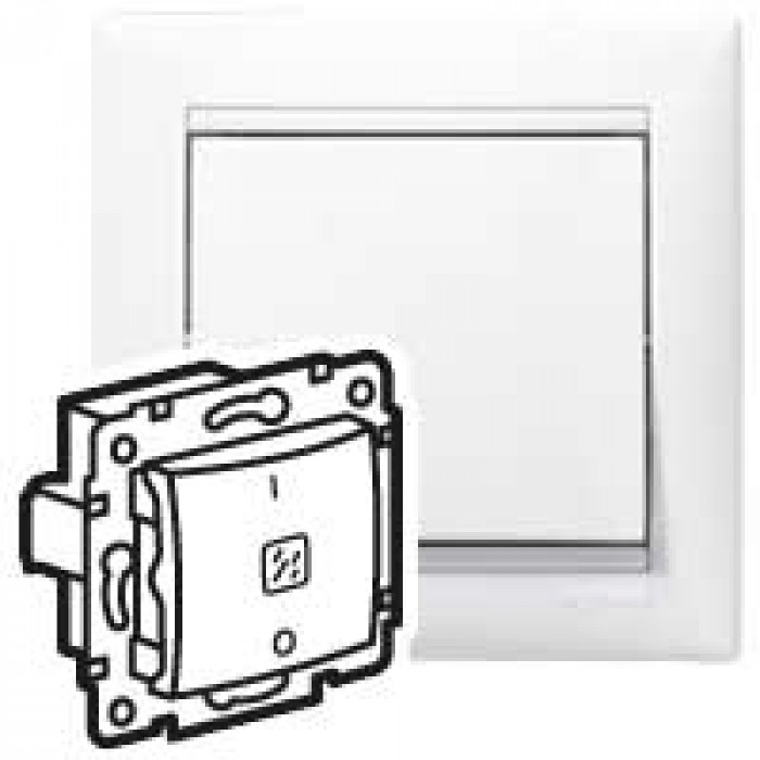 Legrand Valena Бел Выключатель двухполюсный с индикацией 10A 250В
