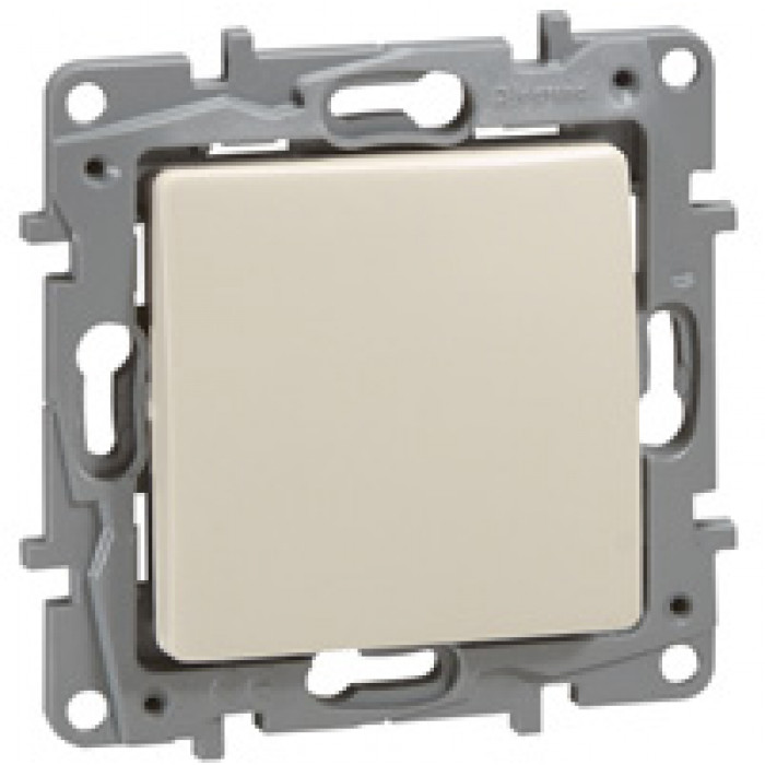 Legrand Etika Слоновая кость Выключатель 1-клавишный 10А, Винтовые клеммы