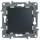 Legrand Etika Антрацит Выключатель 1-клавишный, авт.клеммы, 10AX, 250 В