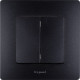 Legrand Etika Антрацит Выключатель 2-клавишный, авт.клеммы, 10 AX, 250 В