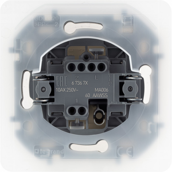 Legrand INSPIRIA Слоновая кость Переключатель IP44 10 AX - 250 В