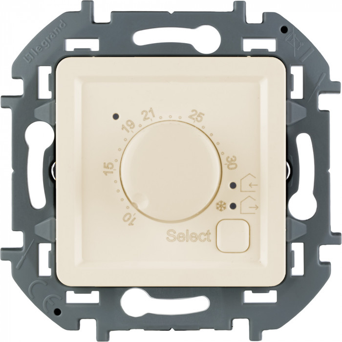 Legrand INSPIRIA Слоновая кость Термостат с внешним датчиком для тёплых полов