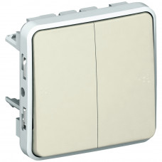 Legrand Plexo Белый Мех Переключатель 2-клавишный IP55