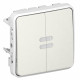 Legrand Plexo Белый Мех Переключатель 2-клавишный с подсветкой IP55
