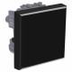 DKC Avanti Черный квадрат Выключатель 16A 2 модуля