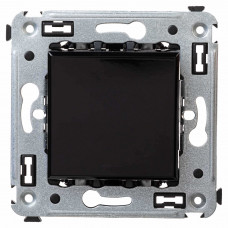 DKC Avanti Черный квадрат Выключатель одноклавишный