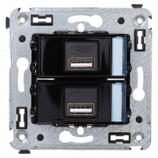 DKC Avanti Черный квадрат Зарядное устройство USB