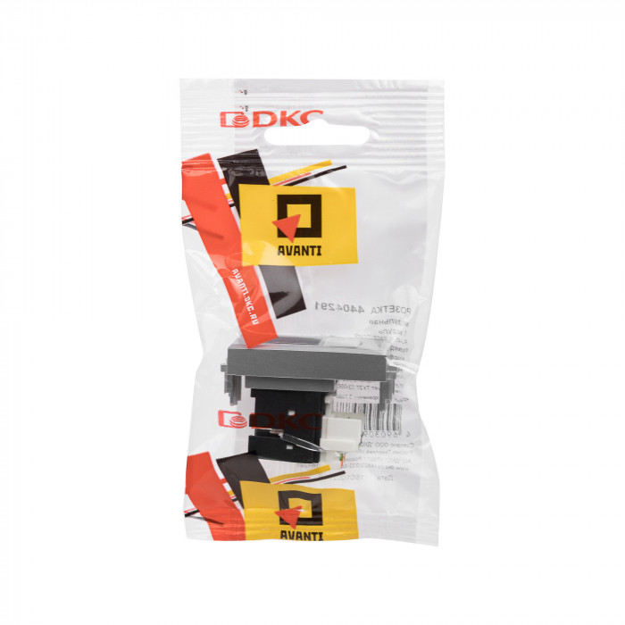 DKC Avanti Закаленная сталь Компьютерная розетка RJ-45  категория 6 1 модуль
