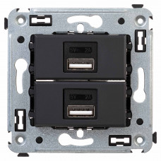 DKC Avanti Черный матовый Зарядное устройство USB