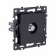 Розетка TV, черный Kollinger Asthetik AS-020BK