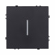 Выключатель 1-клавишный проходной 10А/250В с LED подсветкой, черный матовый Kollinger Eclipse EC-008BK