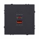 Розетка USB A+C 65W, черный матовый Kollinger Eclipse EC-024BK