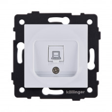 Розетка Ethernet RJ45 Cat.6, белый Kollinger REA-018WH для Aspekt, Eleganz, Reflex