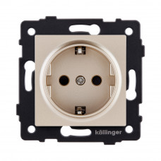 Розетка штепсельная SCHUKO 16A/250 В, золотой Kollinger REA-002GD для Aspekt, Eleganz, Reflex