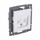 Розетка двойная Ethernet RJ45 Cat.5, белый Kollinger REA-015WH для Aspekt, Eleganz, Reflex