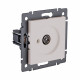 Розетка TV (папа), кашемир матовый Kollinger REA-007CM для Aspekt, Eleganz, Reflex