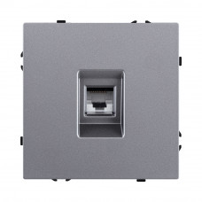 Розетка Ethernet RJ45 Cat.6, серый Kollinger Eclipse EC-017GY