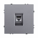 Розетка Ethernet RJ45 Cat.6, серый Kollinger Eclipse EC-017GY
