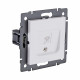 Розетка телефонная RJ11, белый матовый Kollinger REA-009WM для Aspekt, Eleganz, Reflex