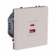 Розетка USB A+C 65W, кашемир матовый Kollinger Eclipse EC-024CM