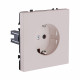 Розетка штепсельная SCHUKO 16A/250 В, кашемир матовый Kollinger Eclipse EC-014CM