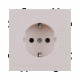 Розетка штепсельная SCHUKO 16A/250 В, кашемир матовый Kollinger Eclipse EC-014CM