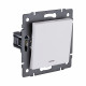 Выключатель 1-клавишный 10А/250В с LED подсветкой, белый матовый Kollinger REA-S-002WM для Aspekt, Eleganz, Reflex