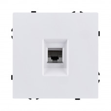 Розетка Ethernet RJ45 Cat.6, белый глянцевый Kollinger Eclipse EC-017WG