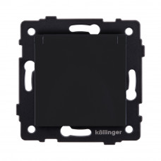 Розетка штепсельная SCHUKO 16A/250 В с крышкой, черный матовый Kollinger REA-006BM для Aspekt, Eleganz, Reflex