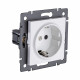Розетка штепсельная SCHUKO 16A/250 В, белый Kollinger REA-002WH для Aspekt, Eleganz, Reflex