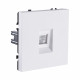 Розетка Ethernet RJ45 Cat.6, белый матовый Kollinger Eclipse EC-017WH