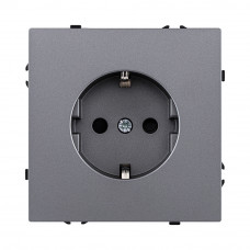 Розетка штепсельная SCHUKO 16A/250 В, серый Kollinger Eclipse EC-014GY