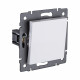 Выключатель 1-клавишный проходной 10А/250В, белый Kollinger REA-S-003WH для Aspekt, Eleganz, Reflex