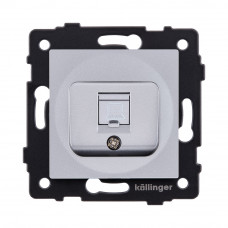 Розетка Ethernet RJ45 Cat.5, серый Kollinger REA-016GY для Aspekt, Eleganz, Reflex