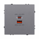 Розетка USB A+C 65W, серый Kollinger Eclipse EC-024GY