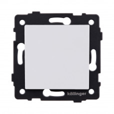 Выключатель кнопочный 1-клавишный 10А/250В, белый матовый Kollinger REA-S-005WM для Aspekt, Eleganz, Reflex