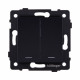 Выключатель 2-клавишный 10А/250В с LED подсветкой, черный Kollinger REA-S-008BK для Aspekt, Eleganz, Reflex