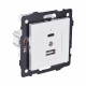 Розетка USB A+C 20W, белый матовый Kollinger REA-037WM для Aspekt, Eleganz, Reflex
