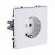 Розетка штепсельная SCHUKO 16A/250 В, белый глянцевый Kollinger Eclipse EC-014WG
