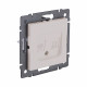 Розетка двойная RJ11 + RJ45 Cat.6, кашемир матовый Kollinger REA-011CM для Aspekt, Eleganz, Reflex